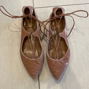 Aquazurra Lace Up Flats